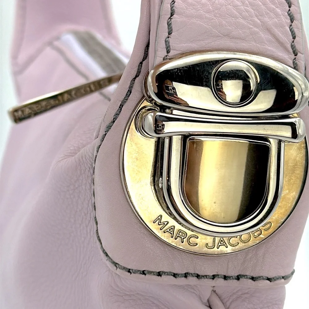 Marc Jacobs - women’s Hobo mini Bag Lilach genuine leather one shoulder top zip
